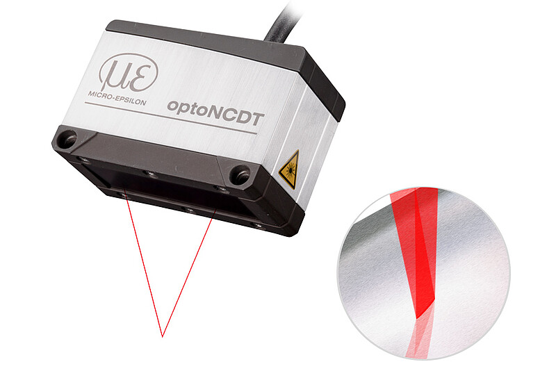 Capteur laser compact pour les objets métalliques brillants