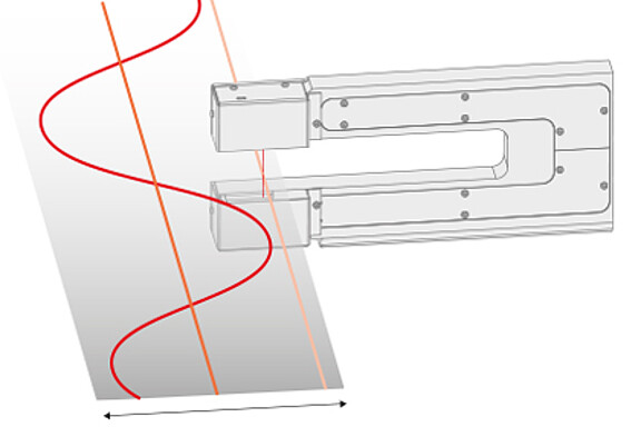 Dessin technique du système de mesure thicknessGAUGE