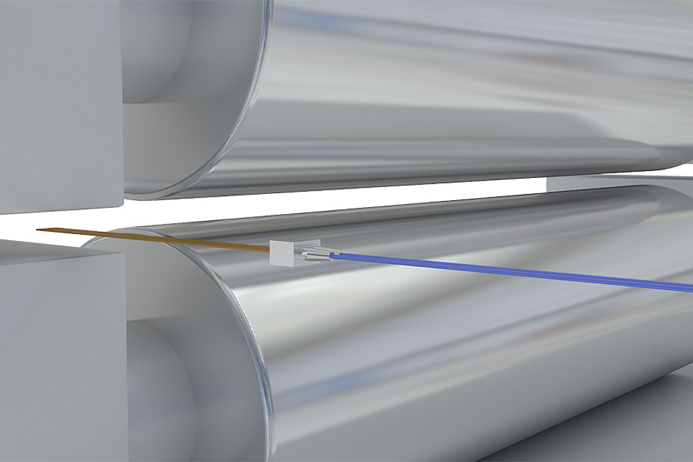 Mesure de l'écartement des cylindres dans les procédés de calandrage
