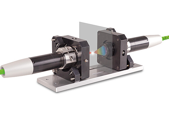 Adjustable mounting adapter for two-sided thickness measurement