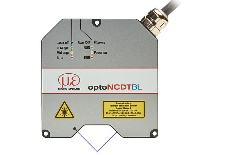 Capteur de déplacement Blue Laser de haute précision