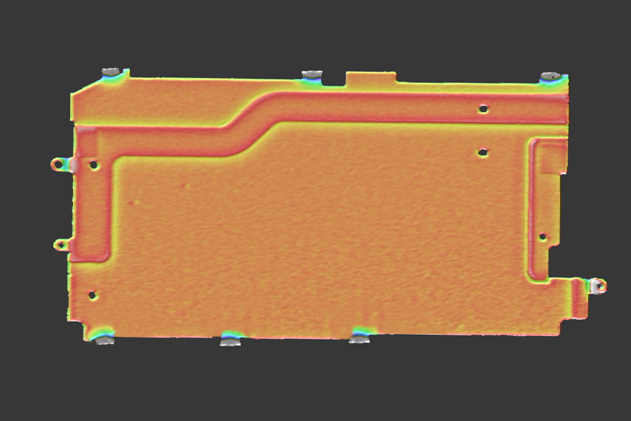 Objet après la mesure 3D avec 3DInspect