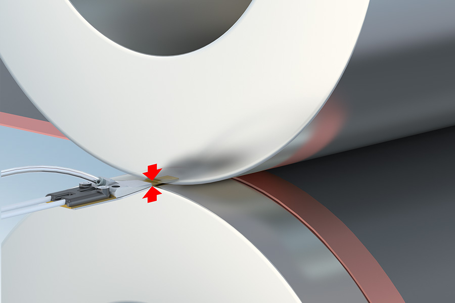 Contrôle précis de l’écartement des rouleaux